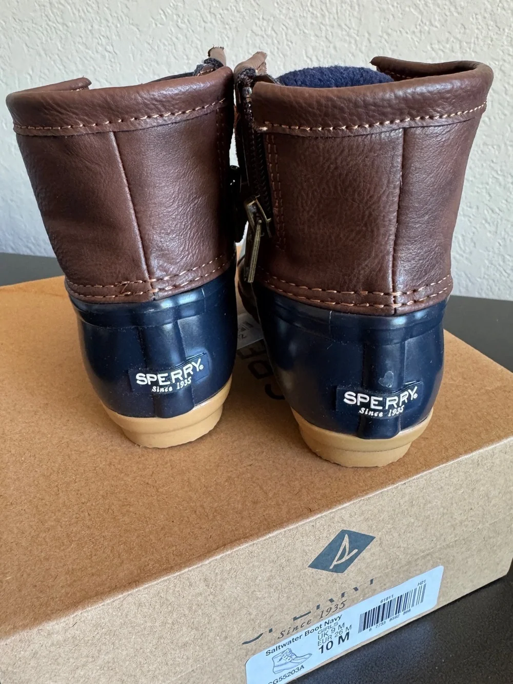 NWT Toddler 10 Sperry Saltwater Duck Boots